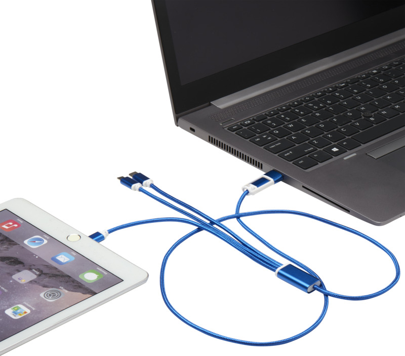 Versatile 5-1 recycled aluminium charging cable - Image 9