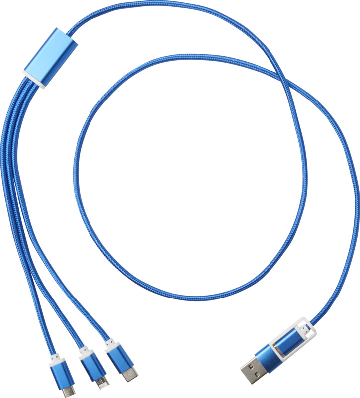 Versatile 5-1 recycled aluminium charging cable - Image 8