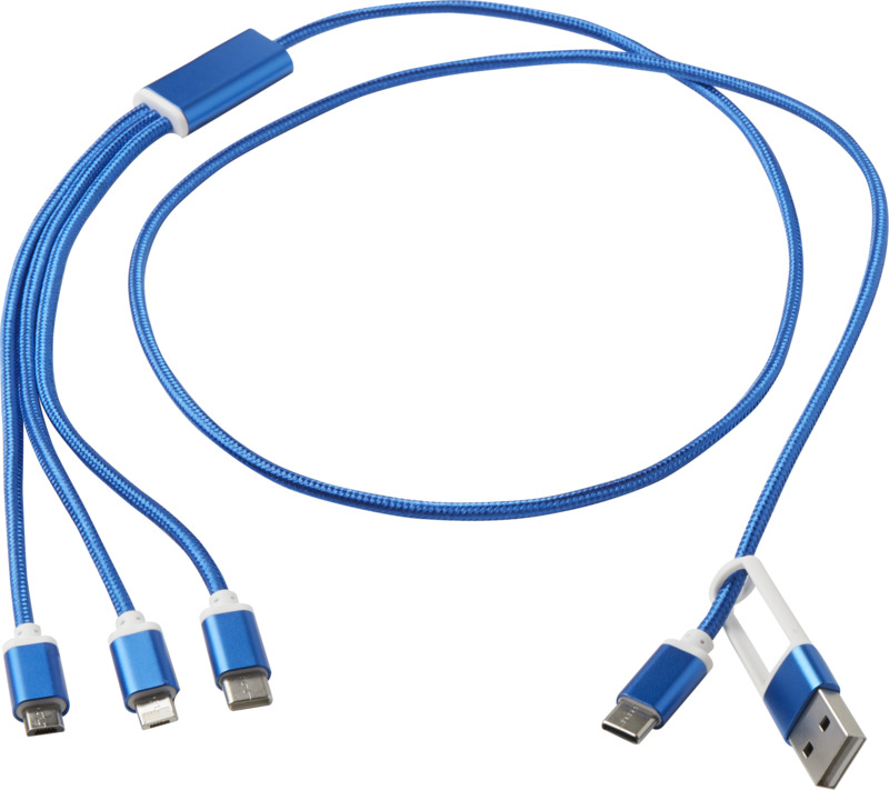 Versatile 5-1 recycled aluminium charging cable - Image 11