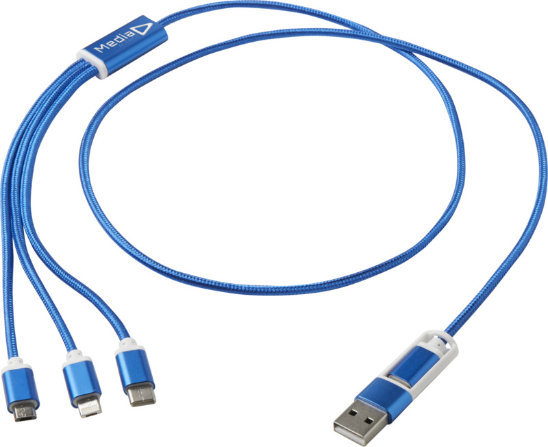 Versatile 5-1 recycled aluminium charging cable - Image 12
