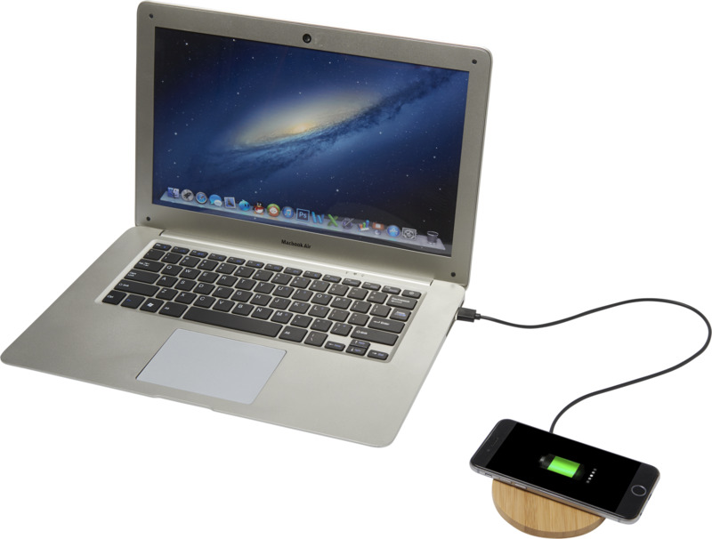 Essence 15W bamboo wireless charging pad - Image 4