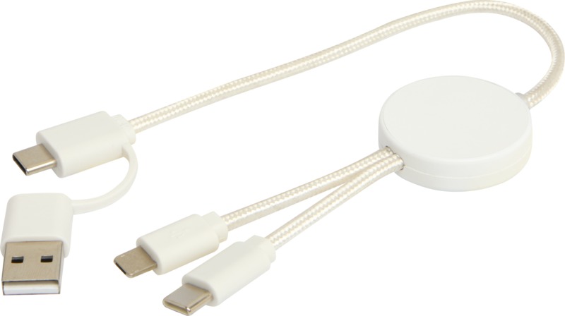 Citala 5-in-1 recycled plastic 30 cm data sync and 27W fast charge cable - Image 5