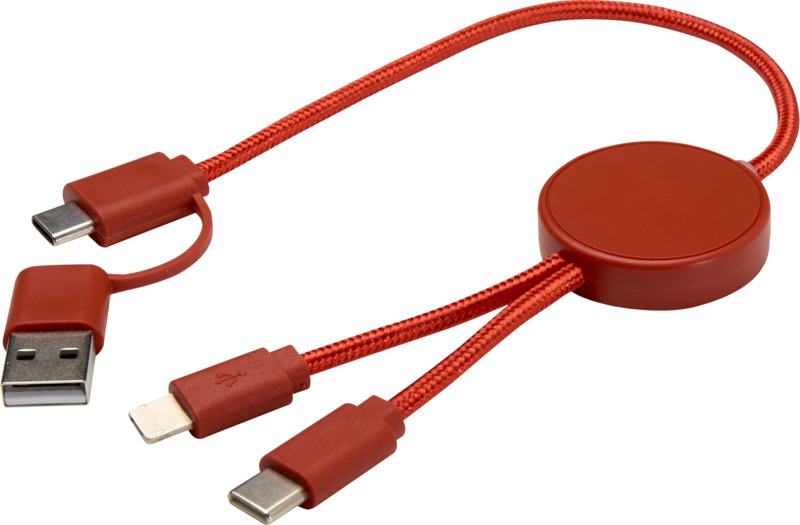 Citala 5-in-1 recycled plastic 30 cm data sync and 27W fast charge cable - Image 13