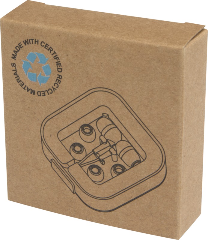 Baekdu wired Type-C headset with recycled plastic storage box - Image 15