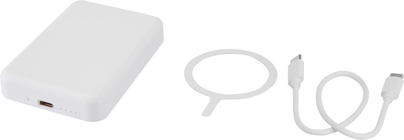 Acrab 5000 mAh 15W magnetic wireless power bank with 20W PD - made from recycled plastic - Image 5