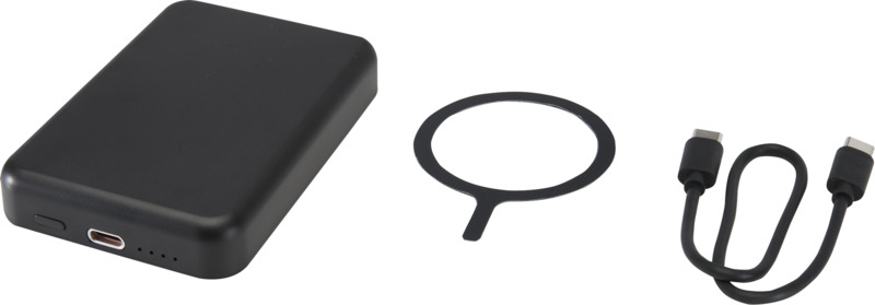 Acrab 5000 mAh 15W magnetic wireless power bank with 20W PD - made from recycled plastic - Image 13