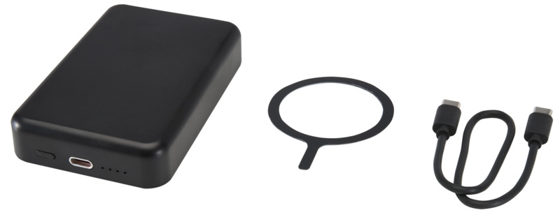 Acrab 10.000 mAh 15W magnetic wireless power bank with 20W PD - made from recycled plastic - Image 13