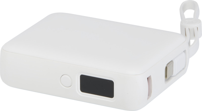 Acrux 10.000 mAh 35W tablet power bank with built in Type-C cable - made from recycled plastic - Image 4