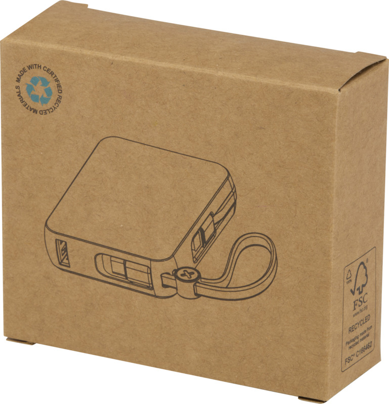 Acrux 10.000 mAh 35W tablet power bank with built in Type-C cable - made from recycled plastic - Image 16