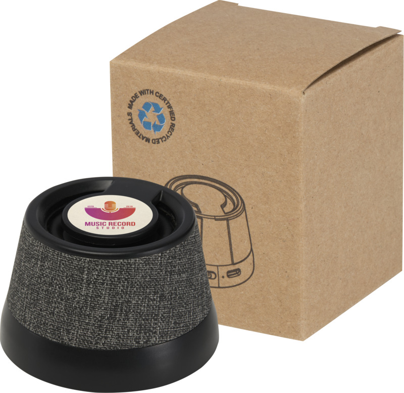 Horna 3W recycled plastic magnetic wireless speaker - Image 7