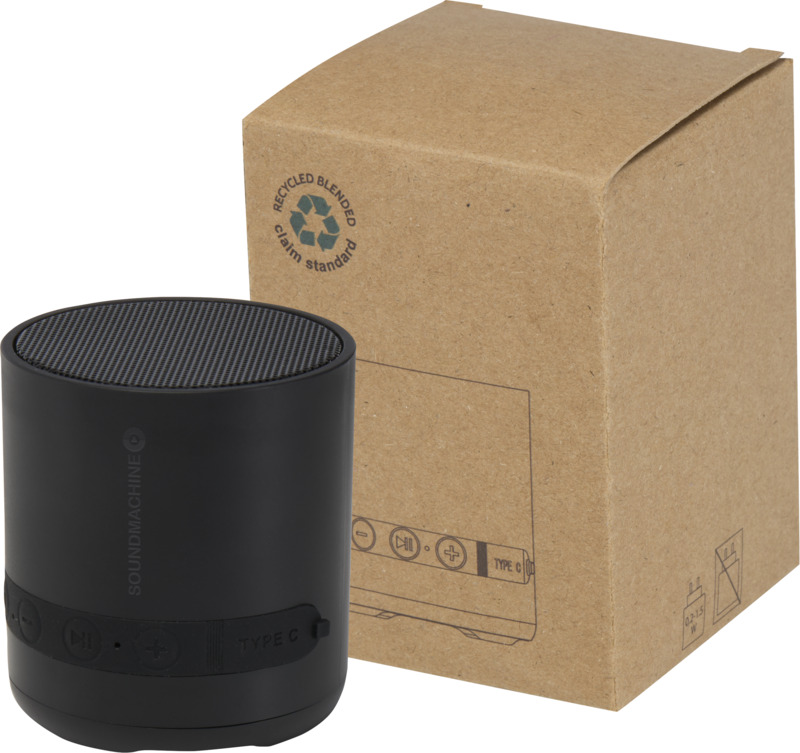 Hunor 3W recycled plastic wireless speaker - Image 16