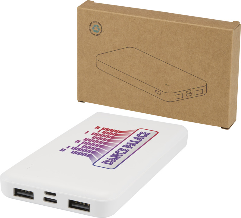 Intan 10.000 mAh 10W recycled plastic power bank - Image 8