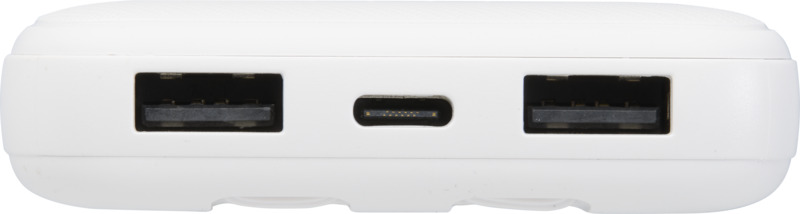 Adhil 10.000 mAh 10W recycled plastic power bank with 2 built-in cables - Image 6