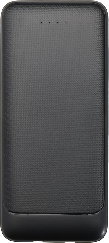 Adhil 10.000 mAh 10W recycled plastic power bank with 2 built-in cables - Image 10