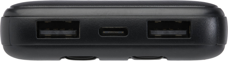 Adhil 10.000 mAh 10W recycled plastic power bank with 2 built-in cables - Image 14