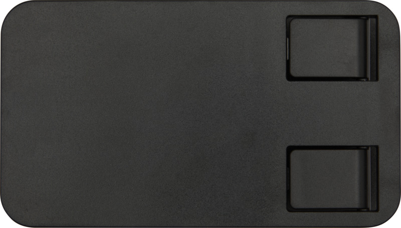 Alhena recycled plastic foldeable phone holder with metal desk stand - Image 6