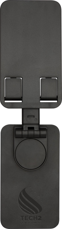 Alhena recycled plastic foldeable phone holder with metal desk stand - Image 8