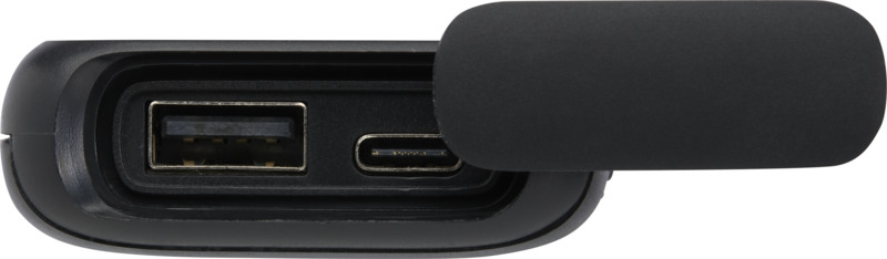 Alkes 5000 mAh 12W recycled plastic water resistant power bank with carabiner - Image 14