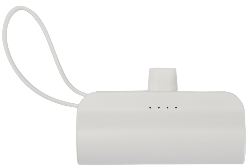 Alnair 5000 mAh 10W recycled plastic Type-C power bank with built-in flip stand and 2-in-1 cable - Image 2