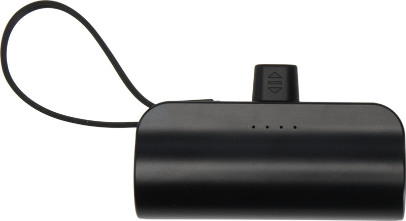 Alnair 5000 mAh 10W recycled plastic Type-C power bank with built-in flip stand and 2-in-1 cable - Image 10