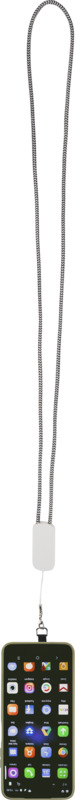Anser recycled plastic smartphone lanyard with 27W 5-in-1 built-in cable - Image 3