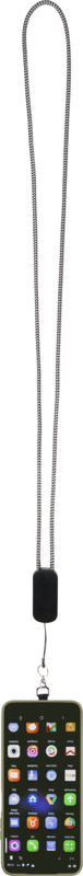 Anser recycled plastic smartphone lanyard with 27W 5-in-1 built-in cable - Image 21