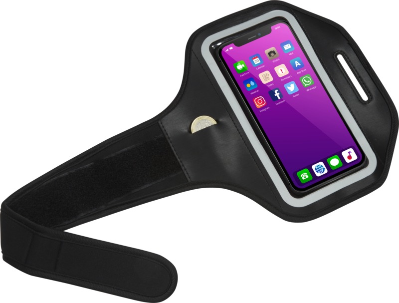 Haile reflective smartphone bracelet with transparent cover - Image 4