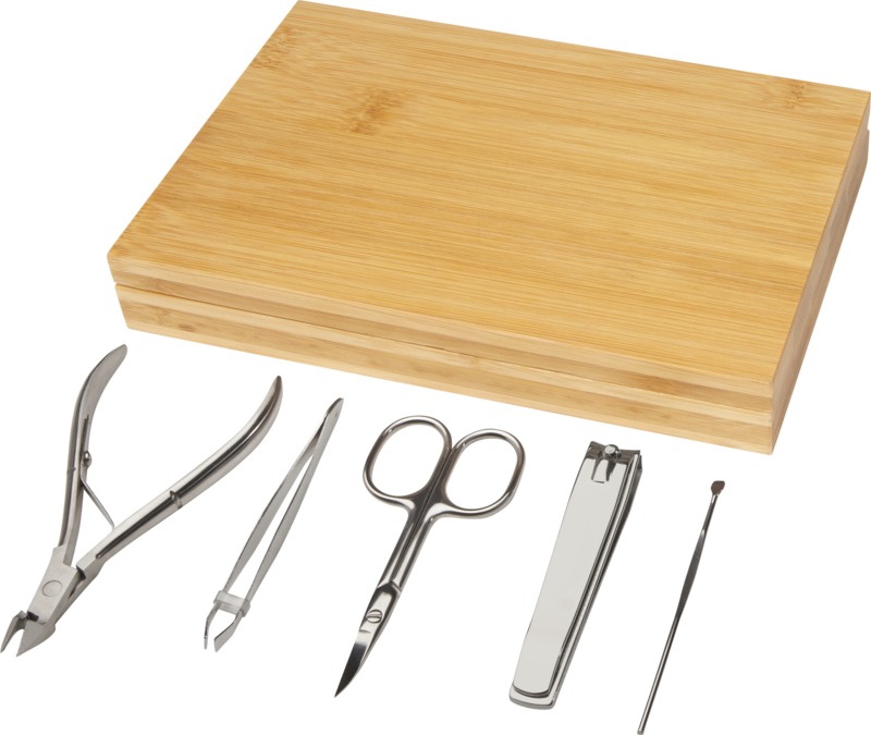 Ladia 5-piece bamboo manicure set