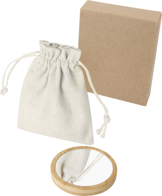 Lustre bamboo mirror