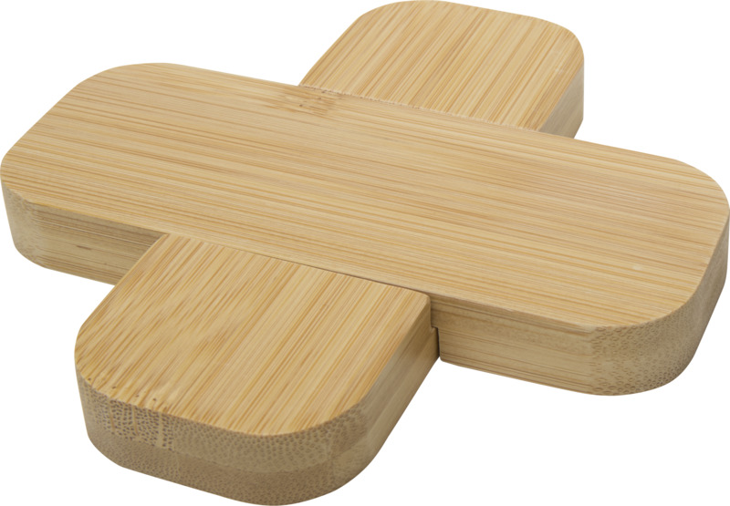 Croc bamboo trivet - small