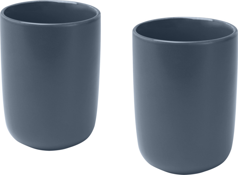 Male 350 ml ceramic cups with matt finish - set of 2 - Image 4