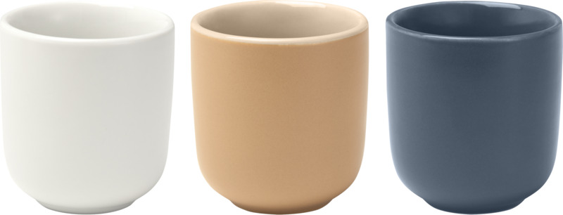 Male 90 ml ceramic espresso cups with matt finish - set of 2 - Image 3