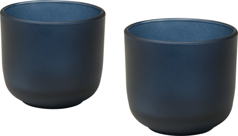 Male 200 ml glass cups with matt finish - set of 2 - Image 4
