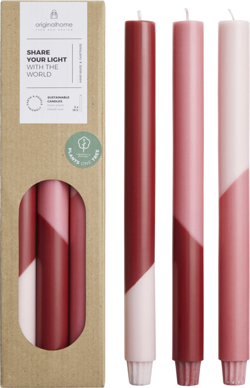 Originalhome Eden diagonal candles - set of 3