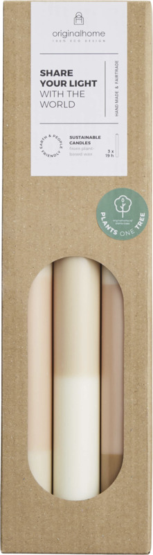 Originalhome layered limestone candles - set of 3 - Image 3