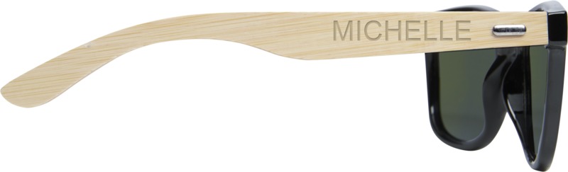 Taiyō rPET/bamboo mirrored polarized sunglasses in gift box - Image 7