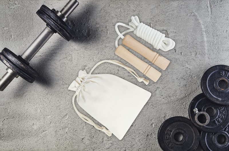 Denise wooden skipping rope in cotton pouch - Image 5