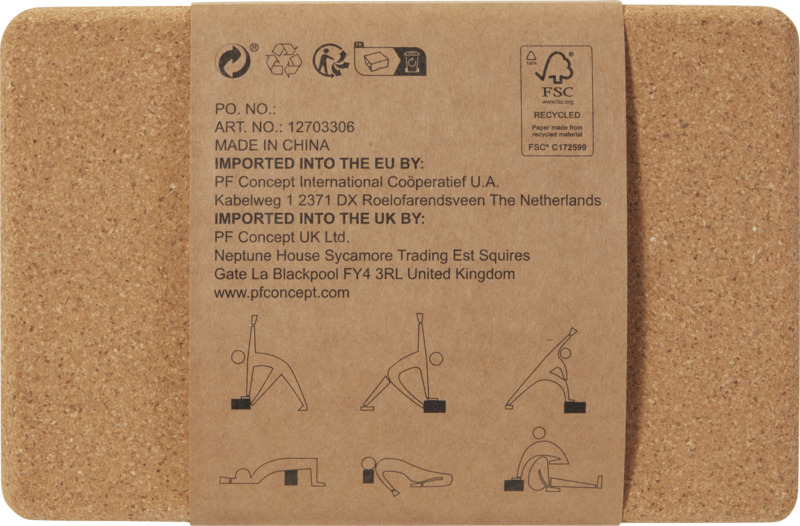 Trikona cork yoga brick - Image 3