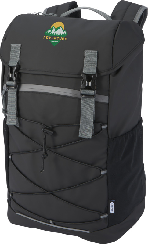 Aqua 15.6" GRS recycled water resistant laptop backpack 23L - Image 9