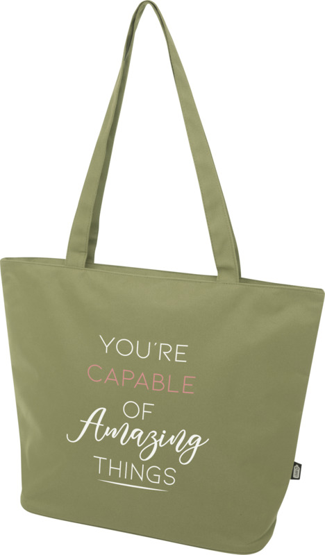 Panama GRS recycled zippered tote bag 20L - Image 20