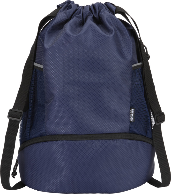 Nomad GRS recycled sports drawstring bag with bottom compartment 18L - Image 9