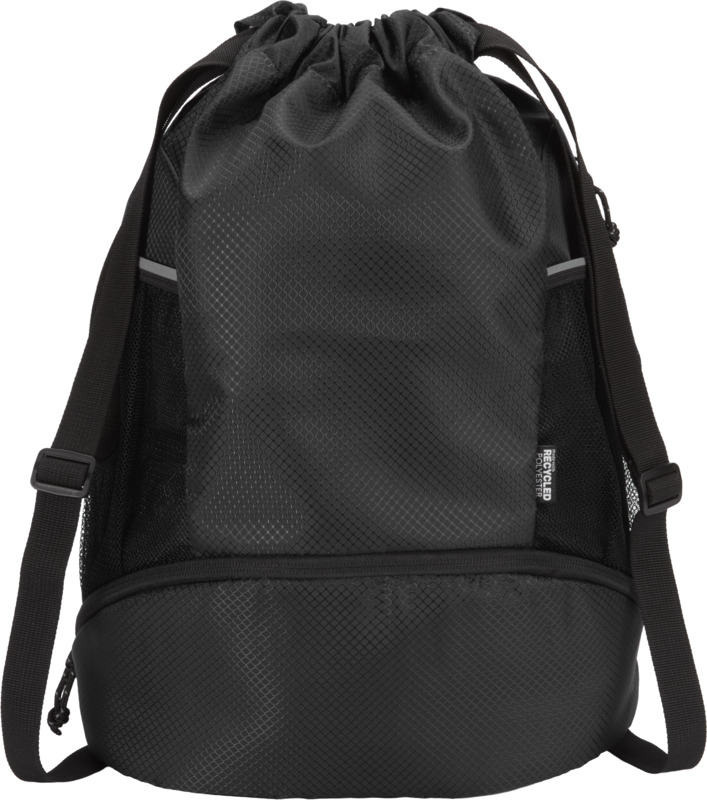 Nomad GRS recycled sports drawstring bag with bottom compartment 18L - Image 16
