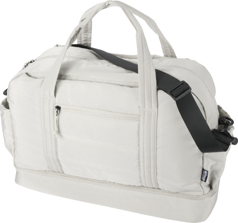Puffer GRS recycled duffel bag with insulated bottom 30L
