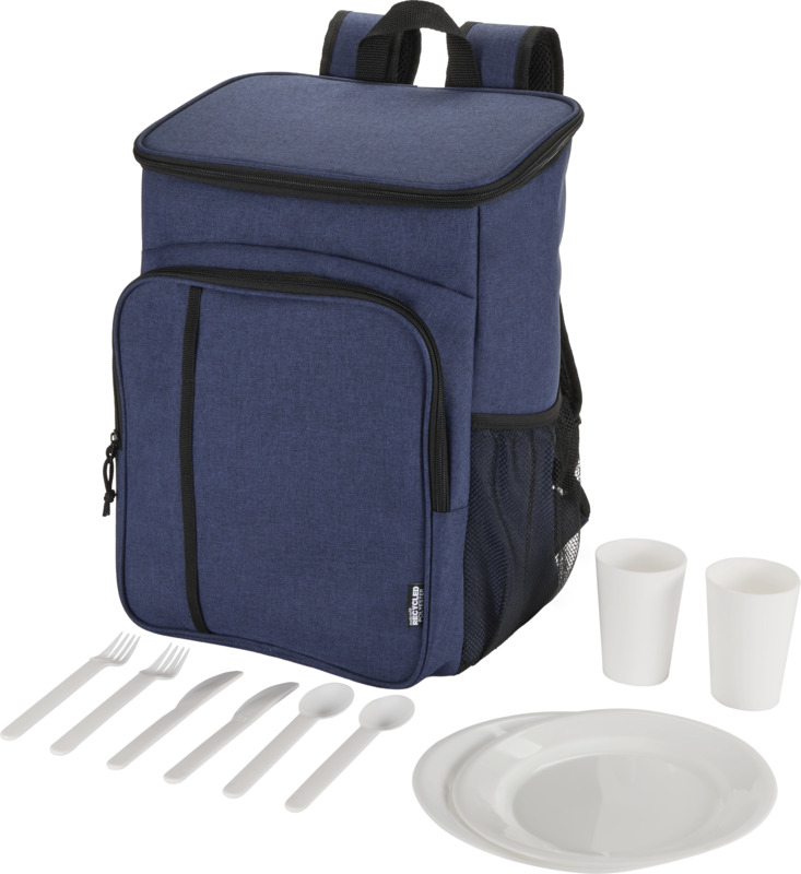 Tundra GRS recycled picnic cooler backpack with cutlery set 20L - Image 12
