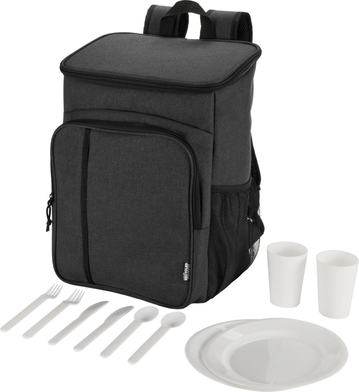 Tundra GRS recycled picnic cooler backpack with cutlery set 20L - Image 20