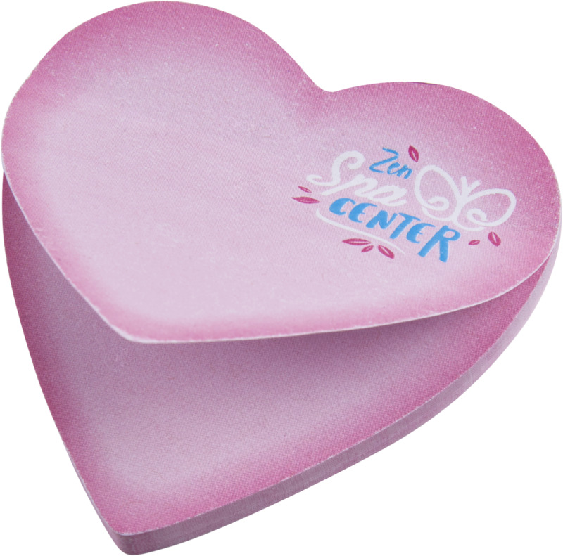 Sticky-Mate® heart-shaped recycled sticky notes - Image 3