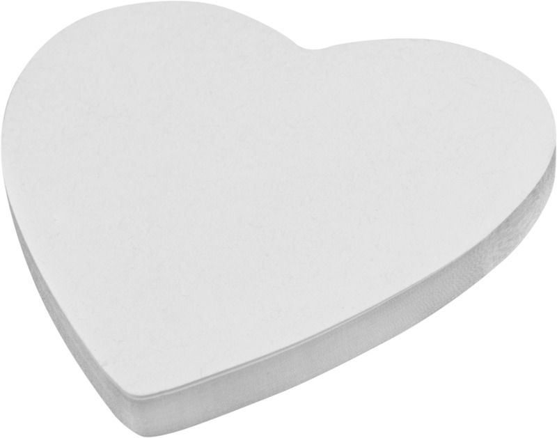 Sticky-Mate® heart-shaped recycled sticky notes - Image 4