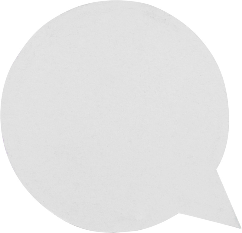 Sticky-Mate® speech bubble-shaped recycled sticky notes - Image 2