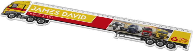 Tait 30cm lorry-shaped recycled plastic ruler
