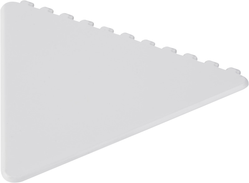 Frosty triangular recycled plastic ice scraper